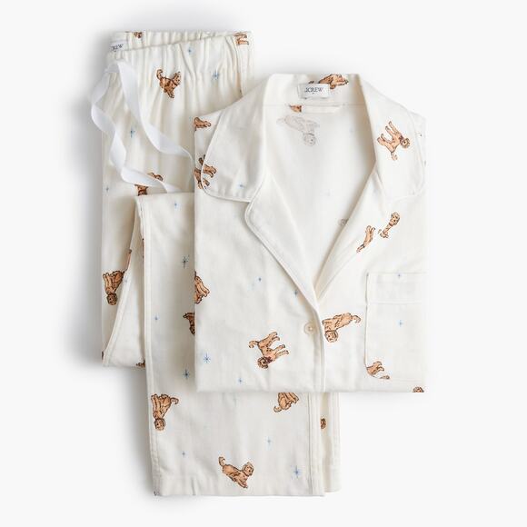 J.Crew Factory Store Other - Copied - NWT J Crew Factory Long-Sleeve Knit Dog PJ Pajama Set S